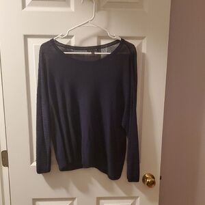 Eileen Fisher Classic Navy Crew Neck Sweater